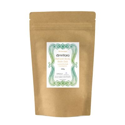 リフレッシュボディバスソルト （レモンマートル＆ユーカリ）450g