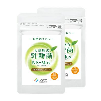 大草原の乳酸菌「NS-Max」36粒×2袋