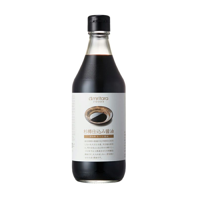 生搾り 杉樽仕込み醤油 500ml