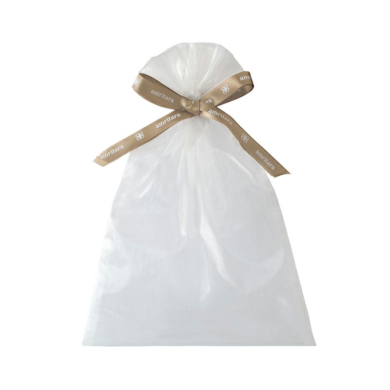 オーガンジーポーチ 巾着 Mサイズ 50枚 OEM可能 W115xH150mm